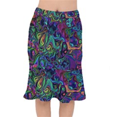 Brain Melt Short Mermaid Skirt by MRNStudios