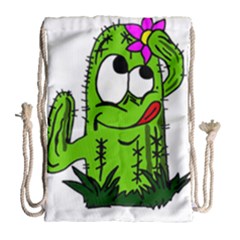 Cactus Drawstring Bag (large) by IIPhotographyAndDesigns