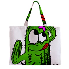 Cactus Zipper Mini Tote Bag by IIPhotographyAndDesigns