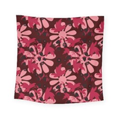 Folk Flowers Art Pattern  Square Tapestry (small) by Eskimos