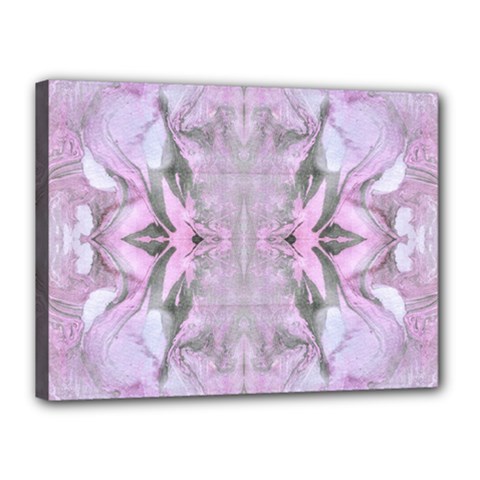 Pastels Symmetry Canvas 16  X 12  (stretched) by kaleidomarblingart