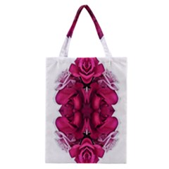 Diagonal Magenta Bouquet Classic Tote Bag by kaleidomarblingart