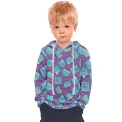 Aquarium With Fish And Sparkles Kids  Overhead Hoodie by SychEva