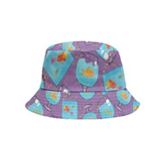 Aquarium With Fish And Sparkles Bucket Hat (kids) by SychEva