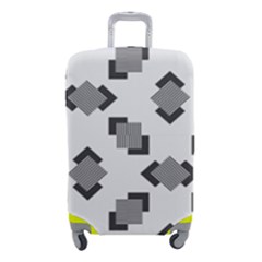 Black White Minimal Art Luggage Cover (small)
