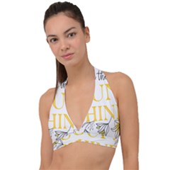 Be The Sunshine Halter Plunge Bikini Top by designsbymallika