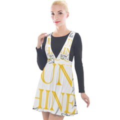 Be The Sunshine Plunge Pinafore Velour Dress by designsbymallika