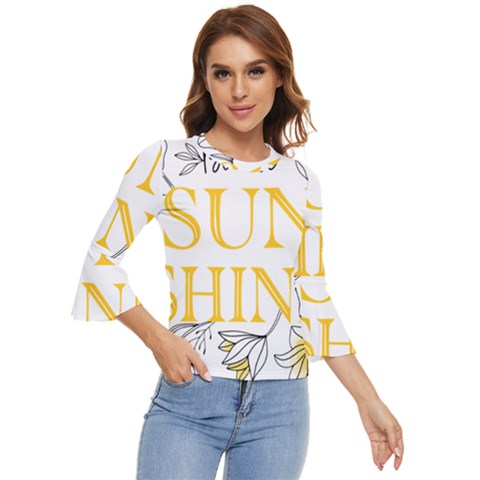 Be The Sunshine Bell Sleeve Top by designsbymallika