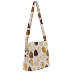 Golden Egg Easter Zipper Messenger Bag by designsbymallika