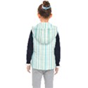 Green Stripes Kids  Hooded Puffer Vest View2