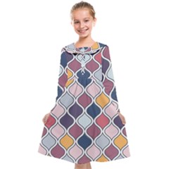 Ethnic Print Multicolor Kids  Midi Sailor Dress by designsbymallika