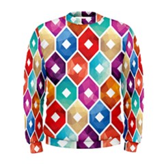 Hexagonal Color Pattern Men s Sweatshirt by designsbymallika