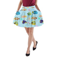 Underwater World A-line Pocket Skirt by SychEva