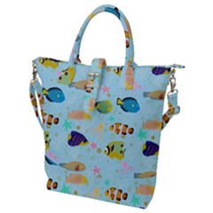 Underwater World Buckle Top Tote Bag by SychEva