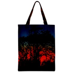 Sunset Colorful Nature Scene Zipper Classic Tote Bag by dflcprintsclothing