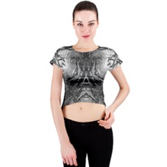 Boho Biohazard Crew Neck Crop Top by MRNStudios