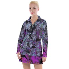 Lo-fi Hyperactivity Women s Long Sleeve Casual Dress by MRNStudios