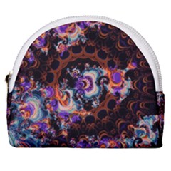 Viral Mandala Horseshoe Style Canvas Pouch by MRNStudios