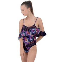 Viral Mandala Drape Piece Swimsuit by MRNStudios