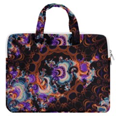 Viral Mandala Macbook Pro Double Pocket Laptop Bag by MRNStudios