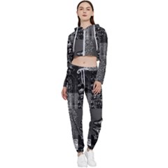Frequencies Cropped Zip Up Lounge Set by MRNStudios