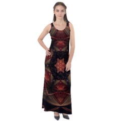 Mrn Medallion Sleeveless Velour Maxi Dress by MRNStudios