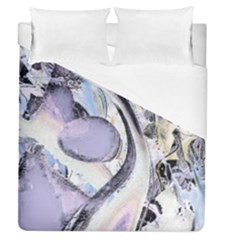 Landslide Baby Blue Duvet Cover (queen Size) by MRNStudios