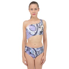 Landslide Baby Blue Spliced Up Two Piece Swimsuit by MRNStudios