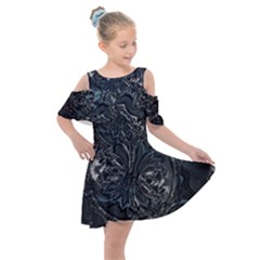 Slammer Kids  Shoulder Cutout Chiffon Dress by MRNStudios