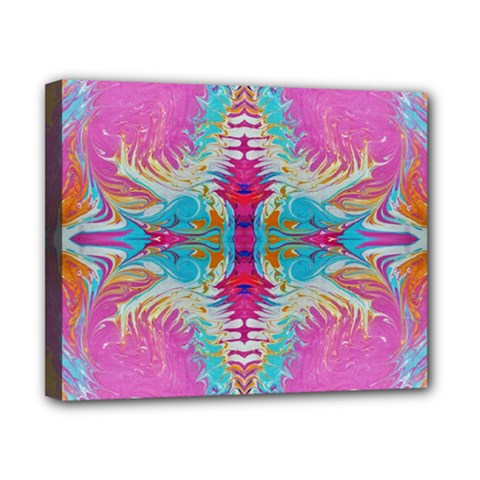 Indian Summer I Canvas 10  X 8  (stretched) by kaleidomarblingart