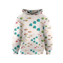 Underwater World Kids  Pullover Hoodie by SychEva