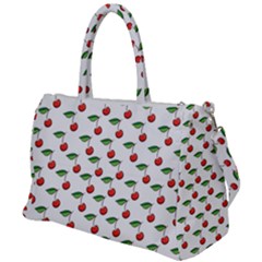 Cherries Love Duffel Travel Bag by designsbymallika