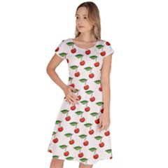 Cherries Love Classic Short Sleeve Dress by designsbymallika