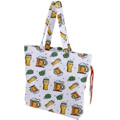Beer Love Drawstring Tote Bag by designsbymallika