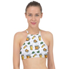 Beer Love Racer Front Bikini Top by designsbymallika