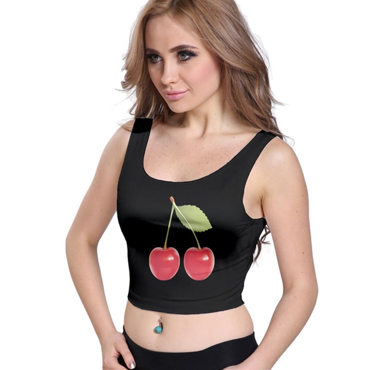 Cherries Crop Top