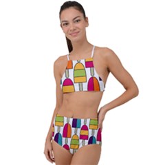 Popsicle High Waist Tankini Set by snackkingdom