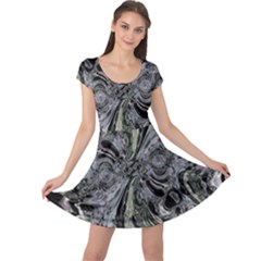 Insect Portrait Cap Sleeve Dress