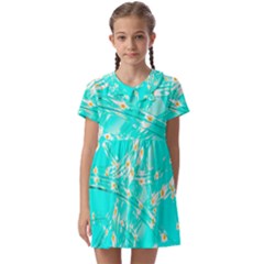 Pop Art Neuro Light Kids  Asymmetric Collar Dress by essentialimage365