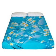 Pop Art Neuro Light Fitted Sheet (king Size) by essentialimage365