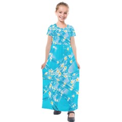 Pop Art Neuro Light Kids  Short Sleeve Maxi Dress by essentialimage365