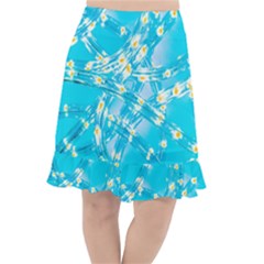 Pop Art Neuro Light Fishtail Chiffon Skirt by essentialimage365