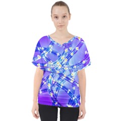 Pop Art Neuro Light V-neck Dolman Drape Top by essentialimage365