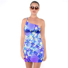 Pop Art Neuro Light One Soulder Bodycon Dress by essentialimage365