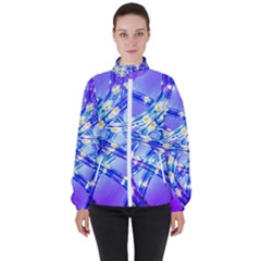 Pop Art Neuro Light Women s High Neck Windbreaker by essentialimage365