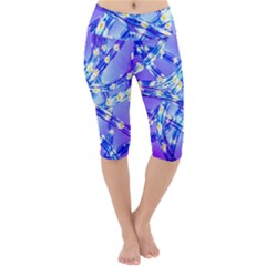 Pop Art Neuro Light Lightweight Velour Cropped Yoga Leggings by essentialimage365