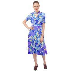 Pop Art Neuro Light Keyhole Neckline Chiffon Dress by essentialimage365