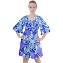 Pop Art Neuro Light Boho Button Up Dress by essentialimage365
