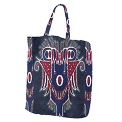 Fantasy Sketchy Drawing Mask Artwork Giant Grocery Tote by dflcprintsclothing