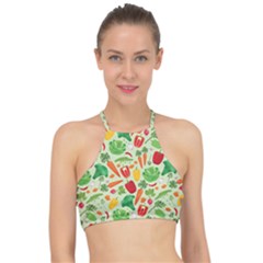 Vegetables Love Racer Front Bikini Top by designsbymallika